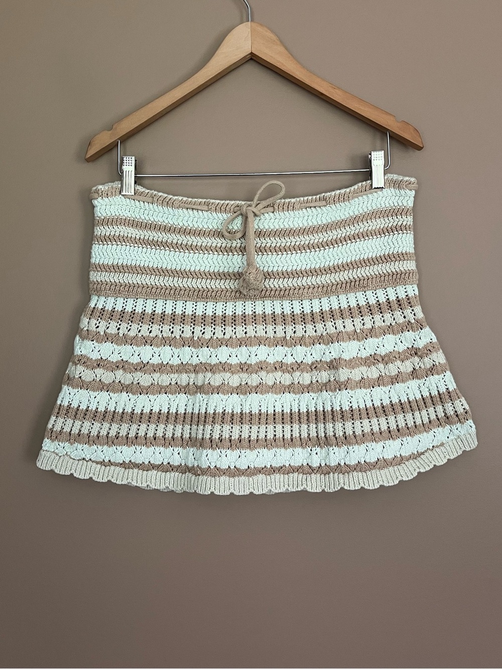{FP Beach} Magic City Fauxchet Knit Mini Skirt - Womens Medium